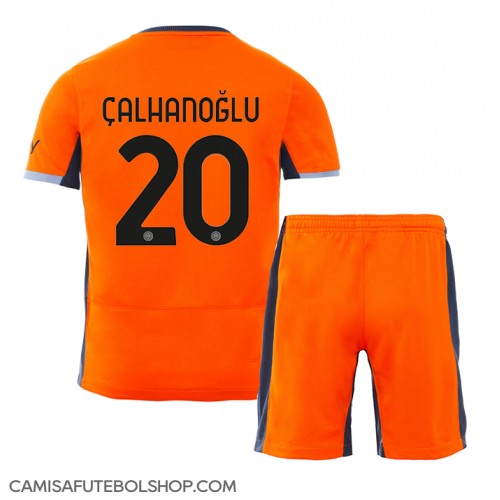 Camisa de time de futebol Inter Milan Hakan Calhanoglu #20 Replicas 3º Equipamento Infantil 2023-24 Manga Curta (+ Calças curtas)